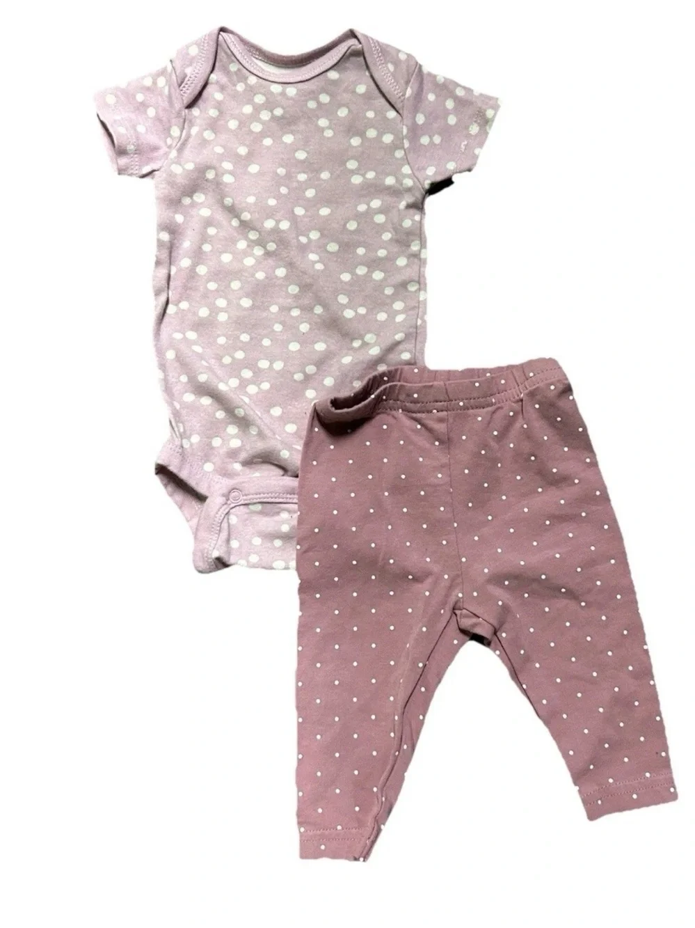 Baby Girl Summer Clothing Puma Floral Pink Purple Polka Dots Size 0-3 Months
